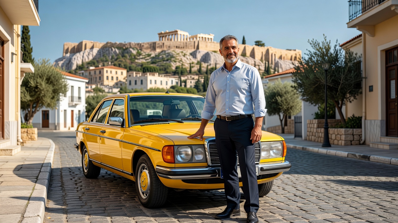 Έλληνας οδηγός ταξί στην Ακρόπολη