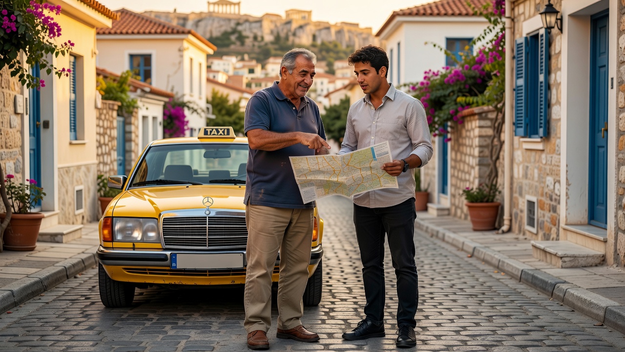 Mentor με οδηγό ταξί στην Πλάκα